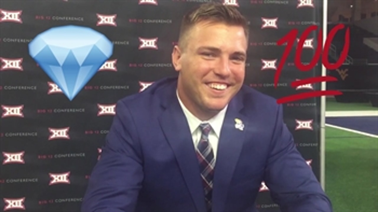 What are the favorite emojis players use after a win in the Big 12