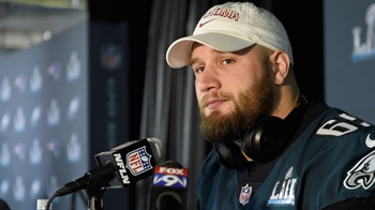 Colin Cowherd confronts Lane Johnson about his "fun" comment after the Super Bowl win over Patriots