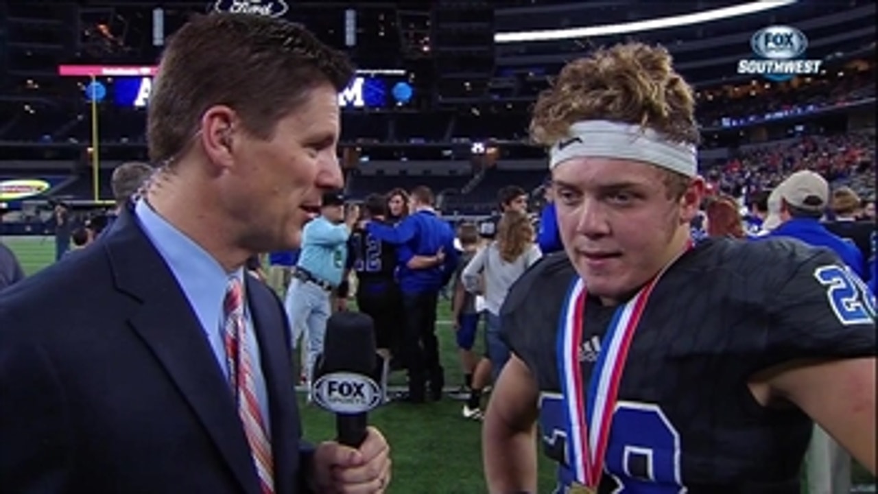 Colson Stovall on 3A Division II Championship win