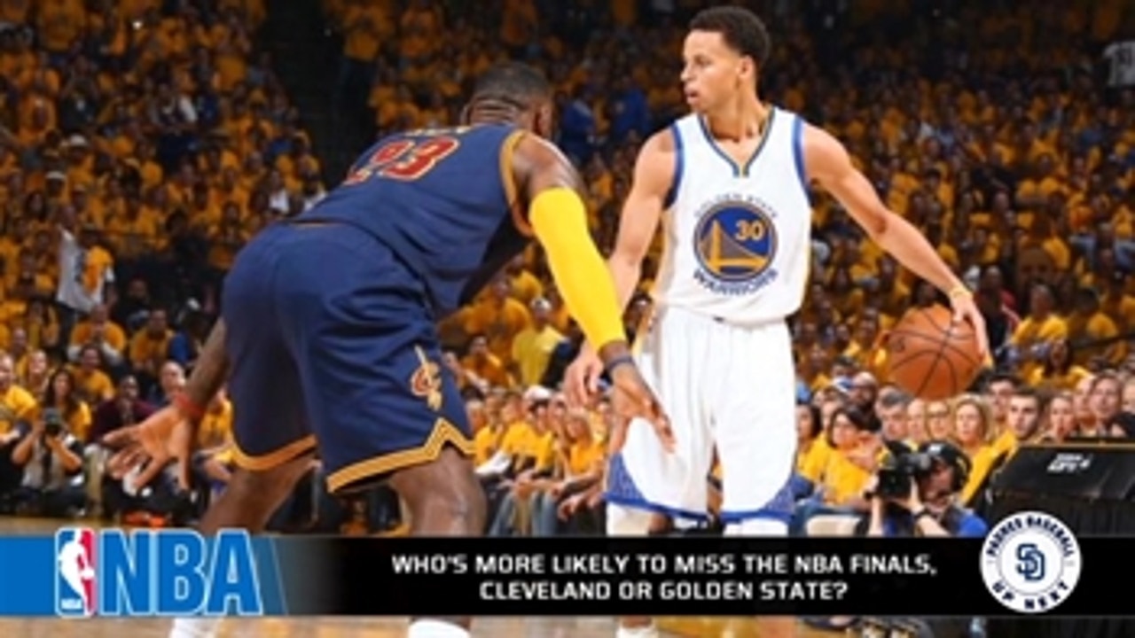 Are the Warriors or Cavs more likely to miss the NBA Finals?