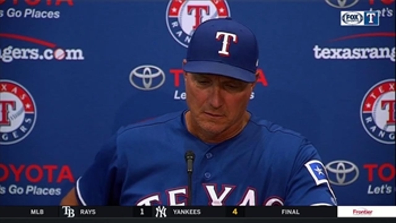 Jeff Banister on Rangers battling to get the 5-2 win over Rockies