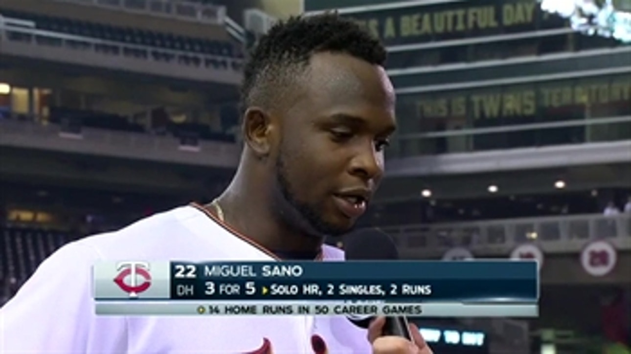 Miguel Sano on his 3-hit game in win over White Sox
