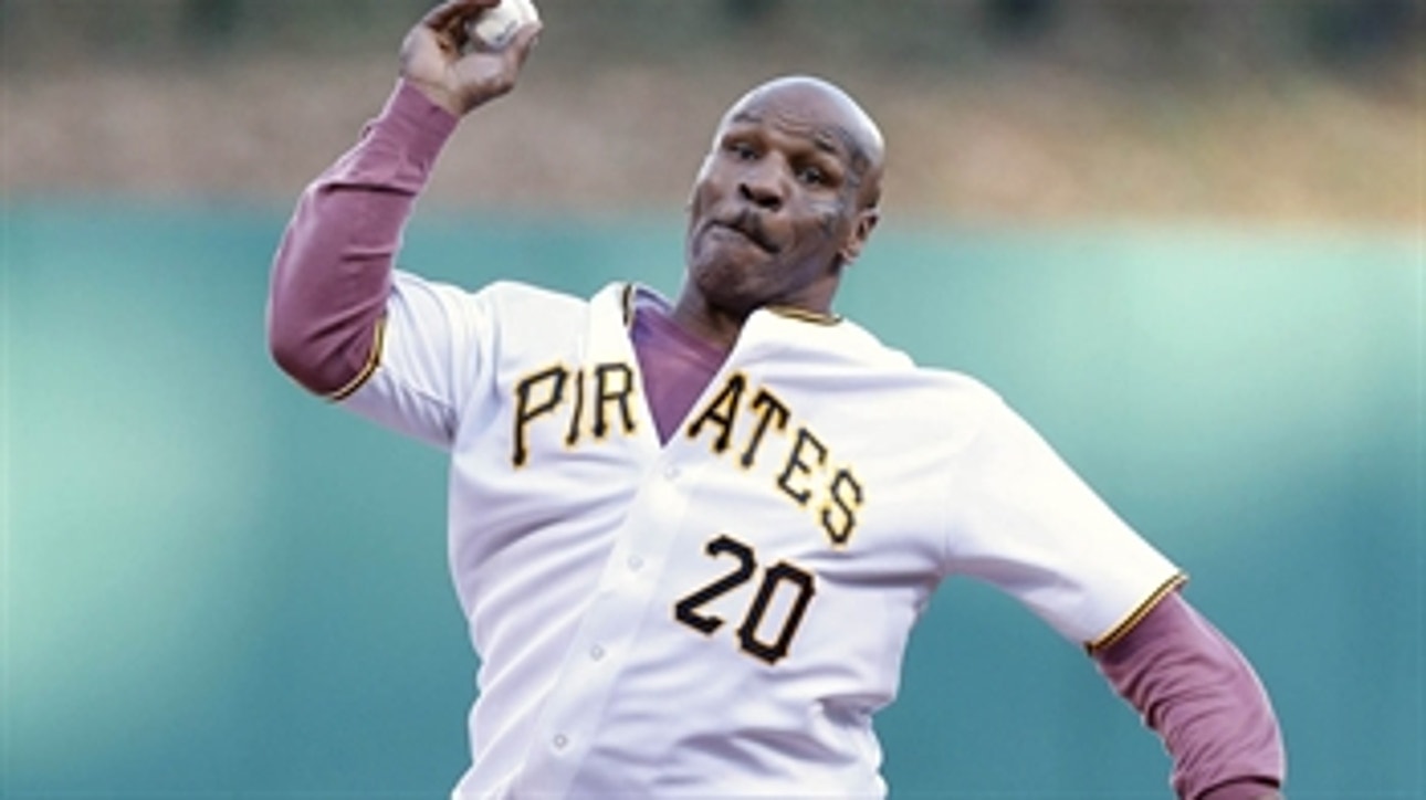 Tyson tosses first pitch at Pirates game