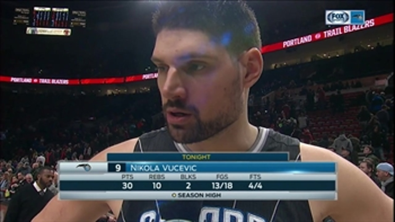 Nikola Vucevic glad to be back in Magic's starting lineup