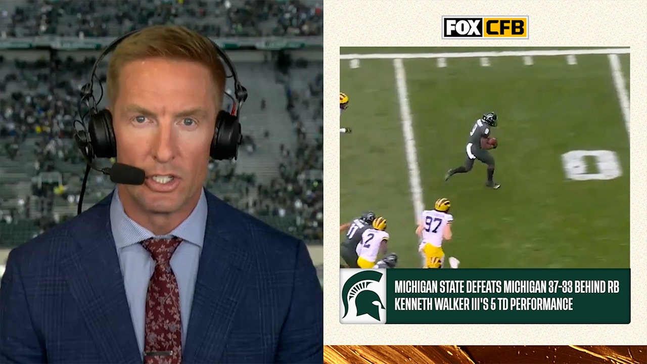 'Kenneth Walker III is special' — Joel Klatt speaks on Walker's 5 TD performance in Michigan State's win over Michigan