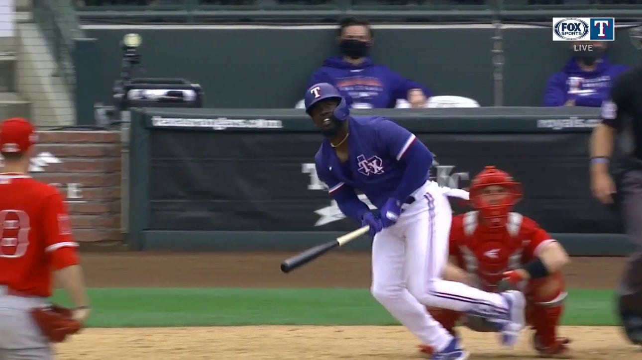 HIGHLIGHTS: Adolis Garcia crushes solo home run, Rangers lead Angels 5-1