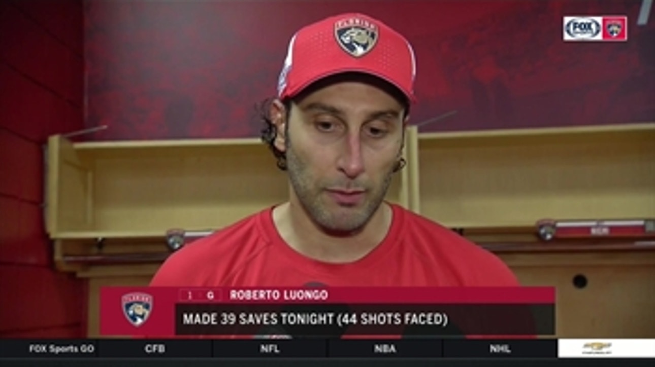 Goalie Roberto Luongo on performance after missing 2 weeks