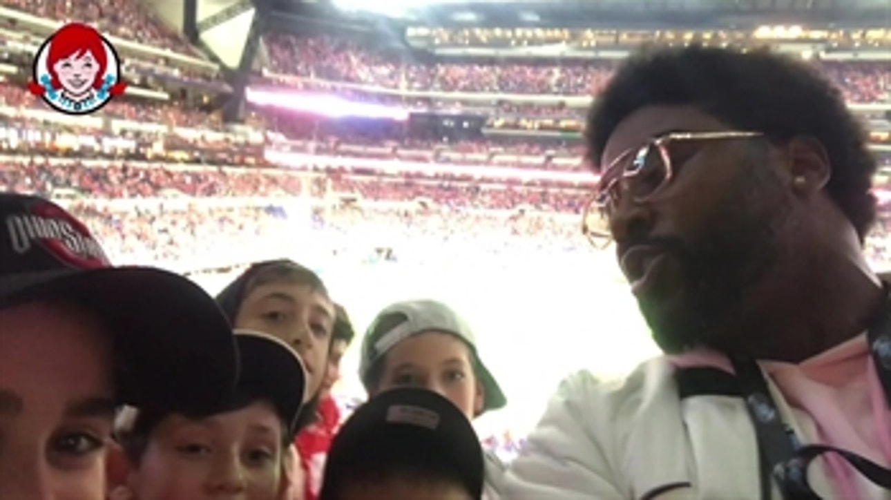 Troy Smith and these young fans loved every minute of Ohio State's first half vs. Northwestern