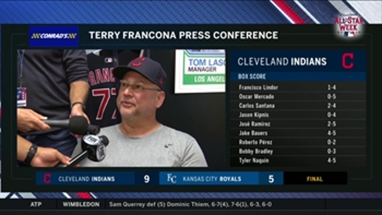 Terry Francona liked that Indians did a lot of the little things to win