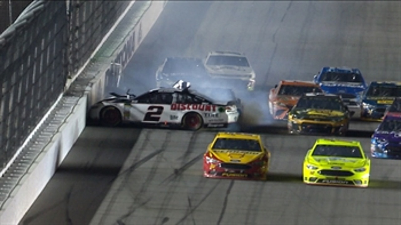 Brad Keselowski crashes out late in Duel #1 at Daytona