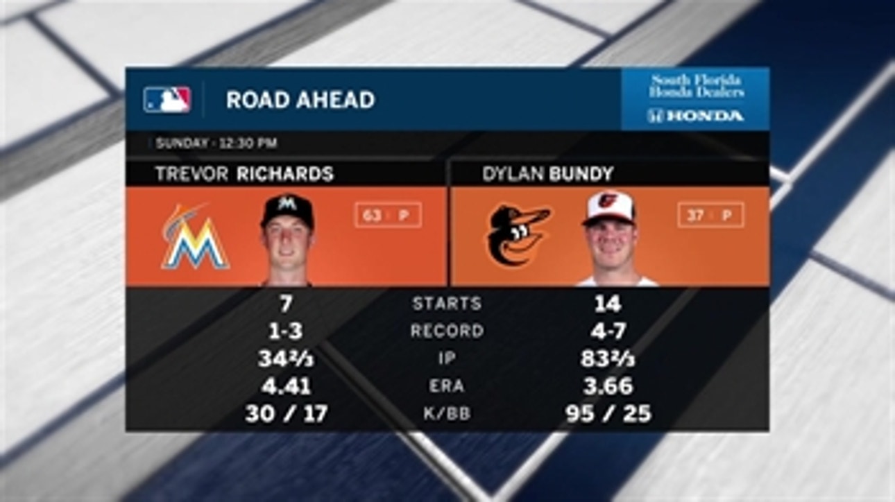 Trevor Richards looks to lead Marlins to sweep of Orioles