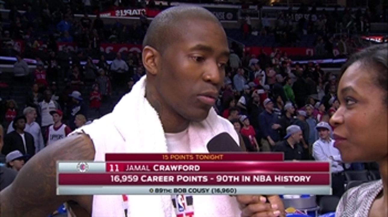 Jamal Crawford is one point away from tying all-time great Bob Cousy on the scoring list