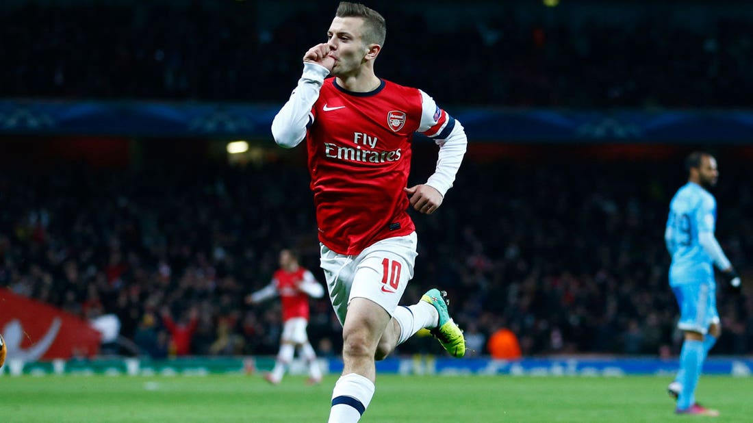 Wilshere gives Arsenal early lead