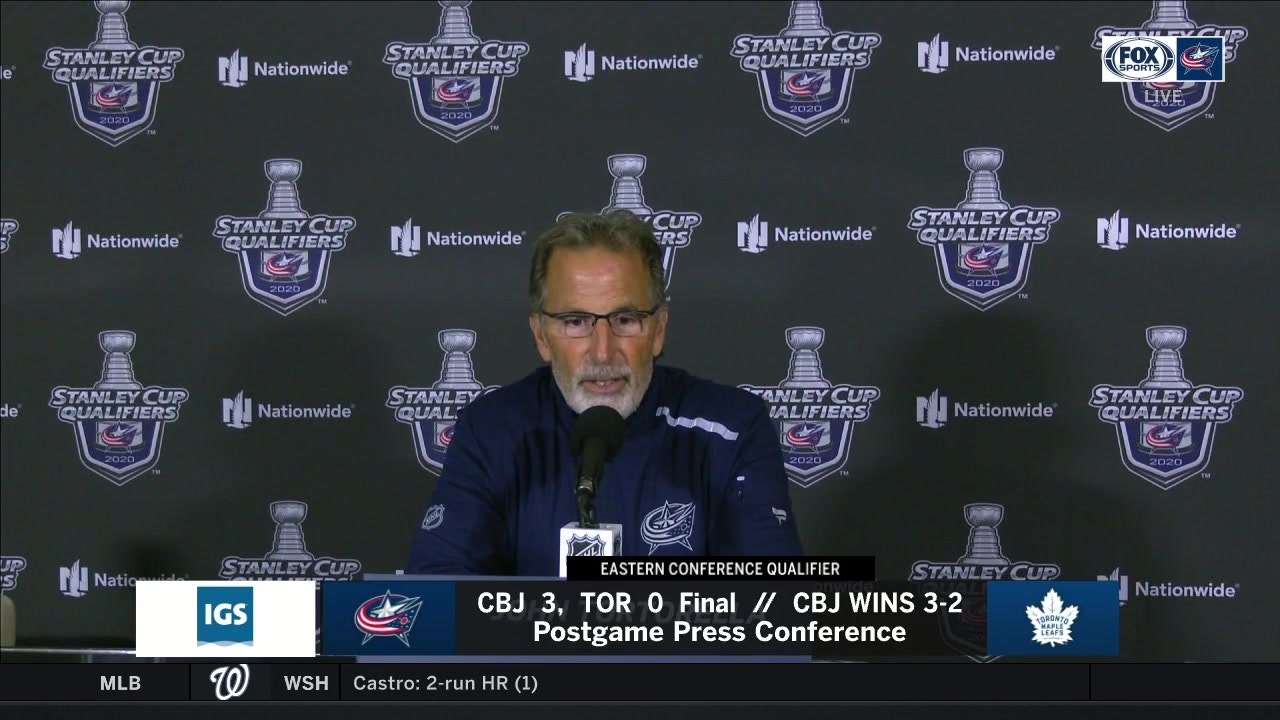 John Tortorella credits his goaltending tandem for getting Blue Jackets to this point