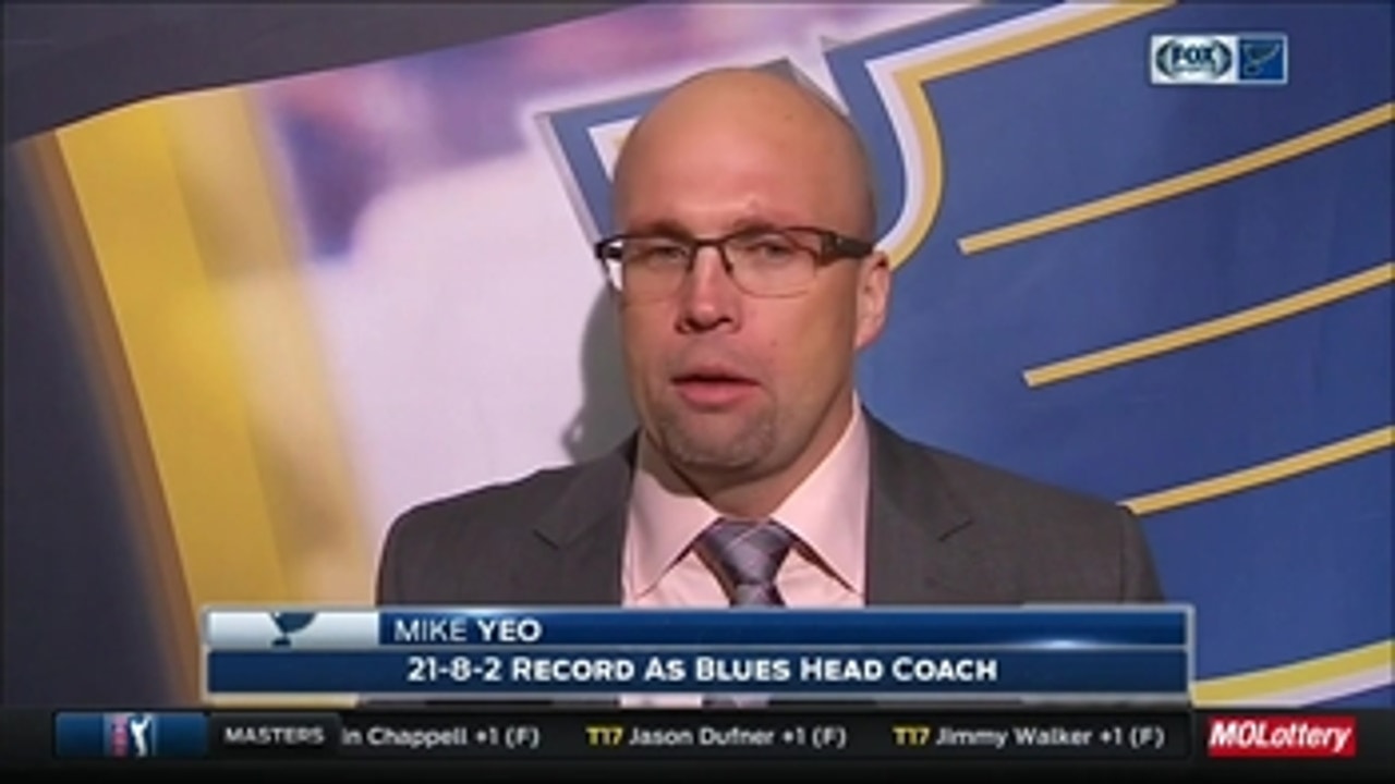 Yeo: Blues are looking forward to the challenge of Minnesota