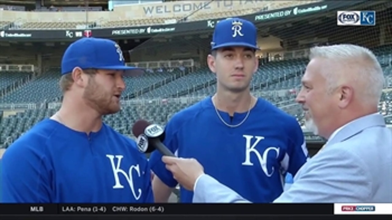 College teammates Ben Lively and Eric Skoglund on reuniting with the Royals