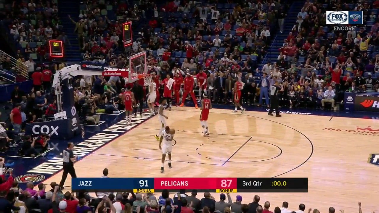 WATCH: Nickeil Alexander-Walker with the Left-Hand Finish ' Pelicans ENCORE