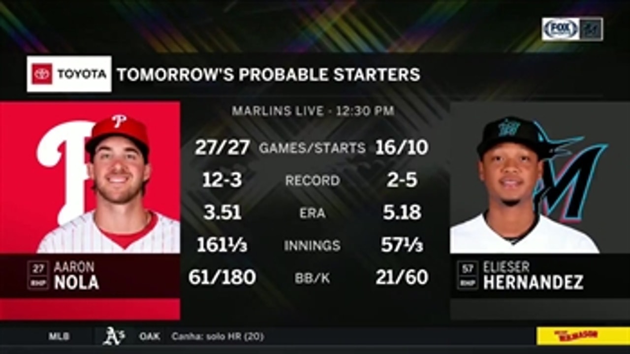 Marlins look to take series from Phillies in finale
