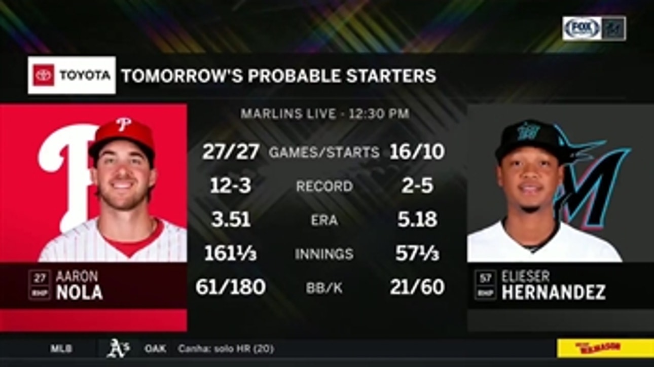 Marlins look to take series from Phillies in finale