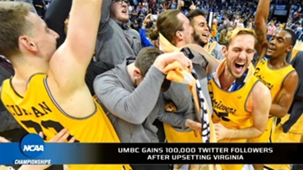 UMBC's Twitter following grew by over 100,000 with its win over Virginia
