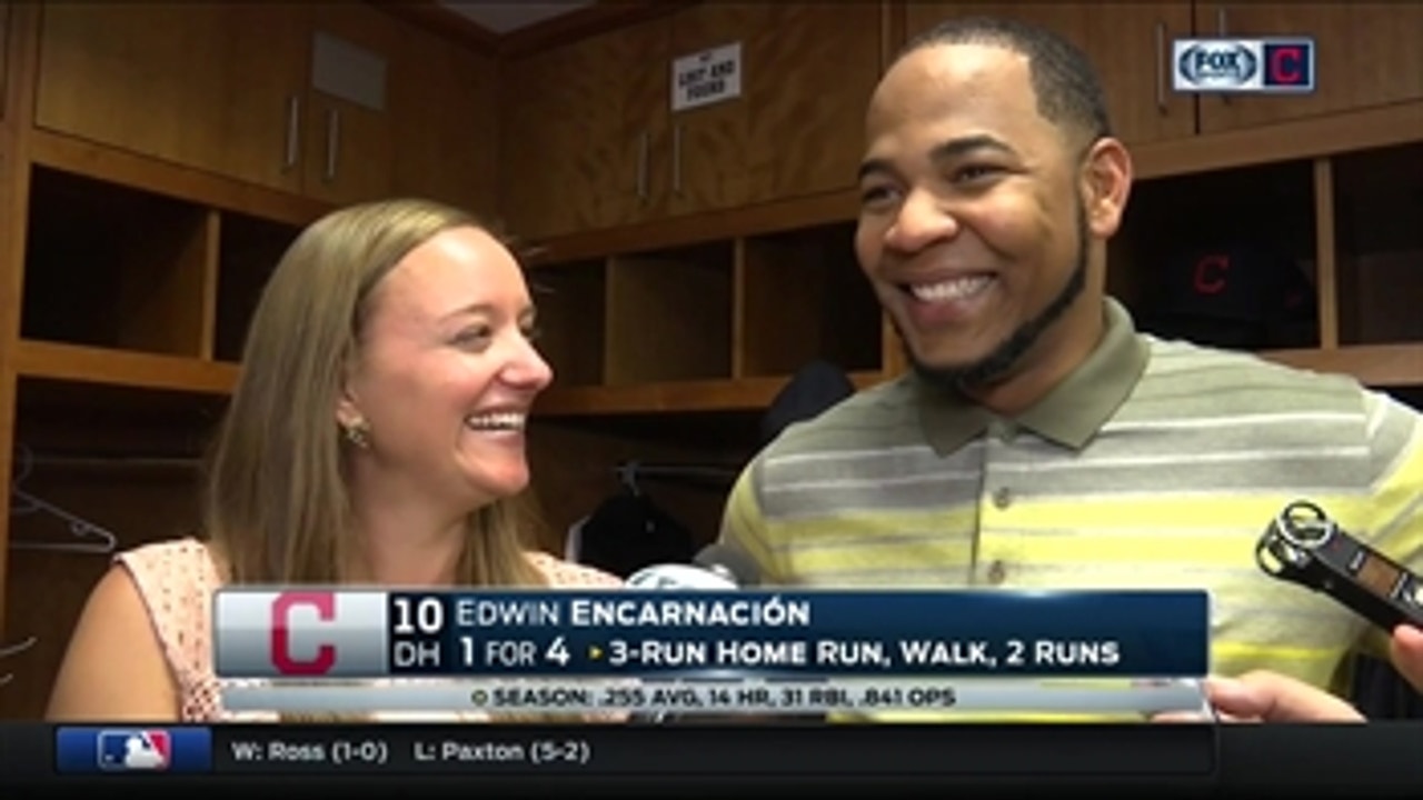 Edwin Encarnacion was all smiles after mashing another homer