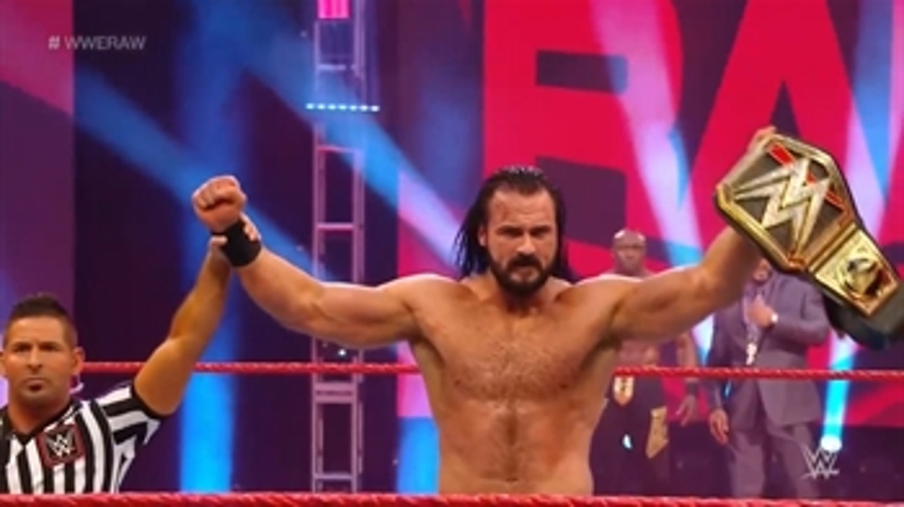Drew McIntyre is confronted by Bobby Lashley and MVP moments before taking on King Corbin