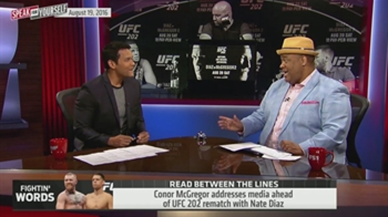 Conor McGregor knows he's going to lose at UFC 202 - 'Speak For Yourself'
