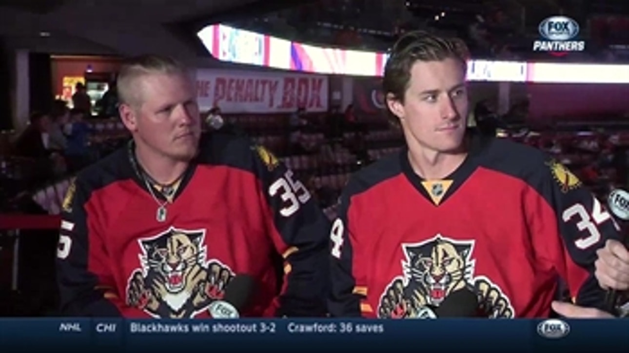 Mat Latos, Tom Koehler stop by Panthers broadcast