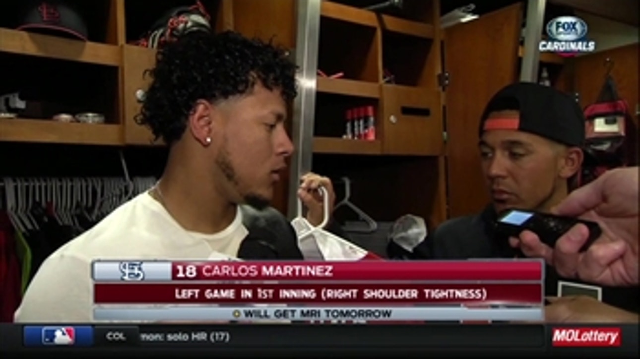 Carlos Martinez thought he could work through the discomfort