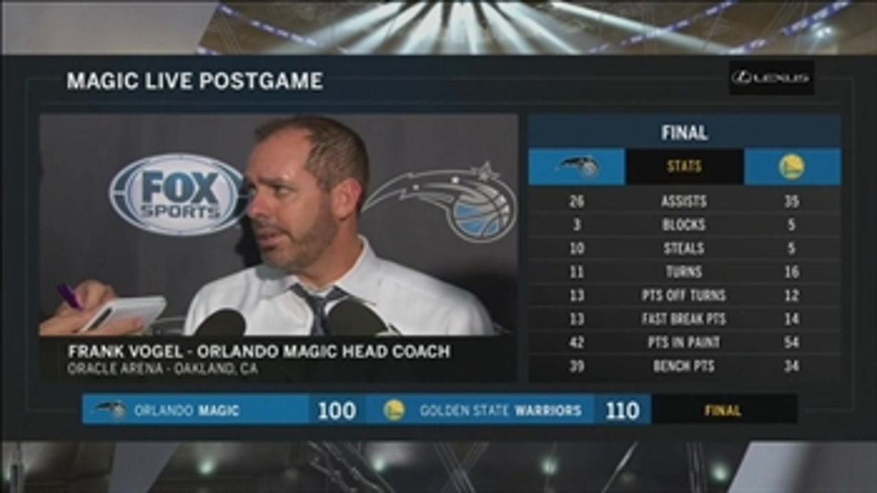 Frank Vogel says Magic didn't execute well enough in 3rd quarter