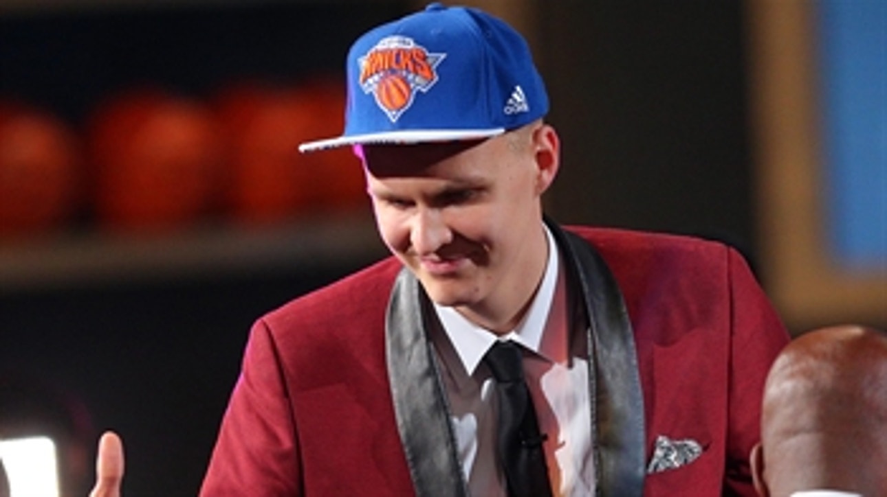 Kristaps Porzingis achieves dream of becoming a New York Knick