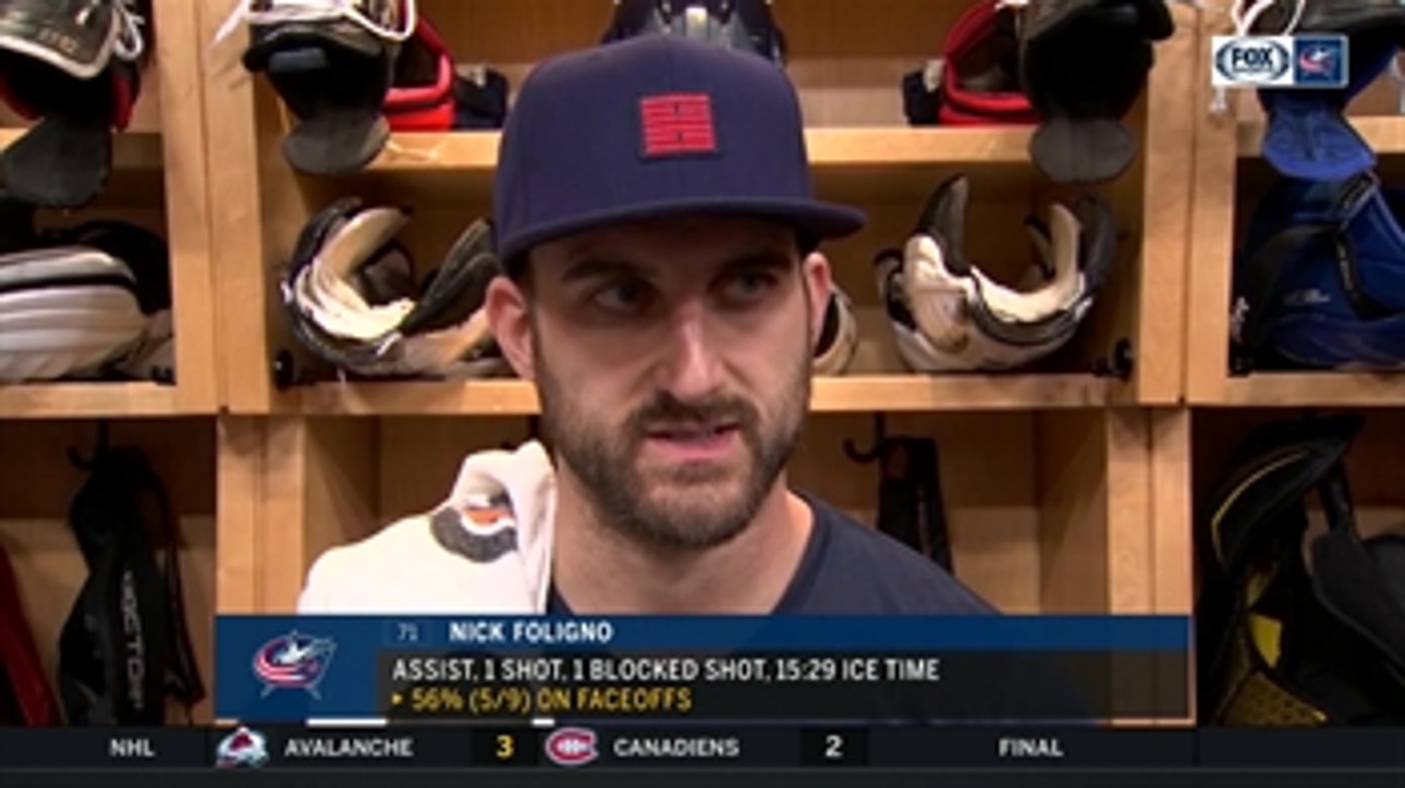 Nick Foligno on Blue Jackets' tendency to go into lulls for several minutes at a time