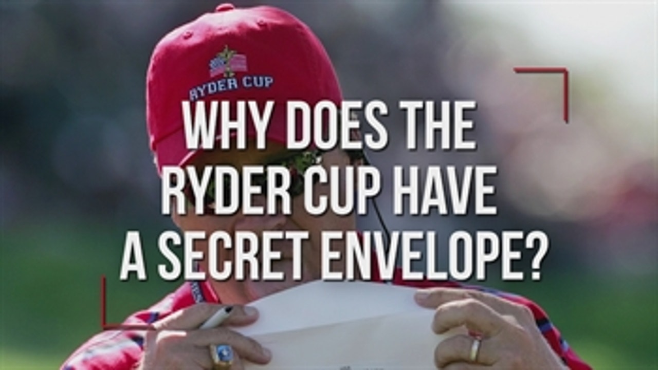 Why does the Ryder Cup have a secret envelope?