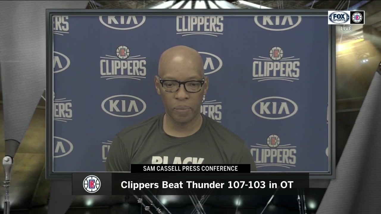 Sam Cassell talks after Clippers win over Thunder