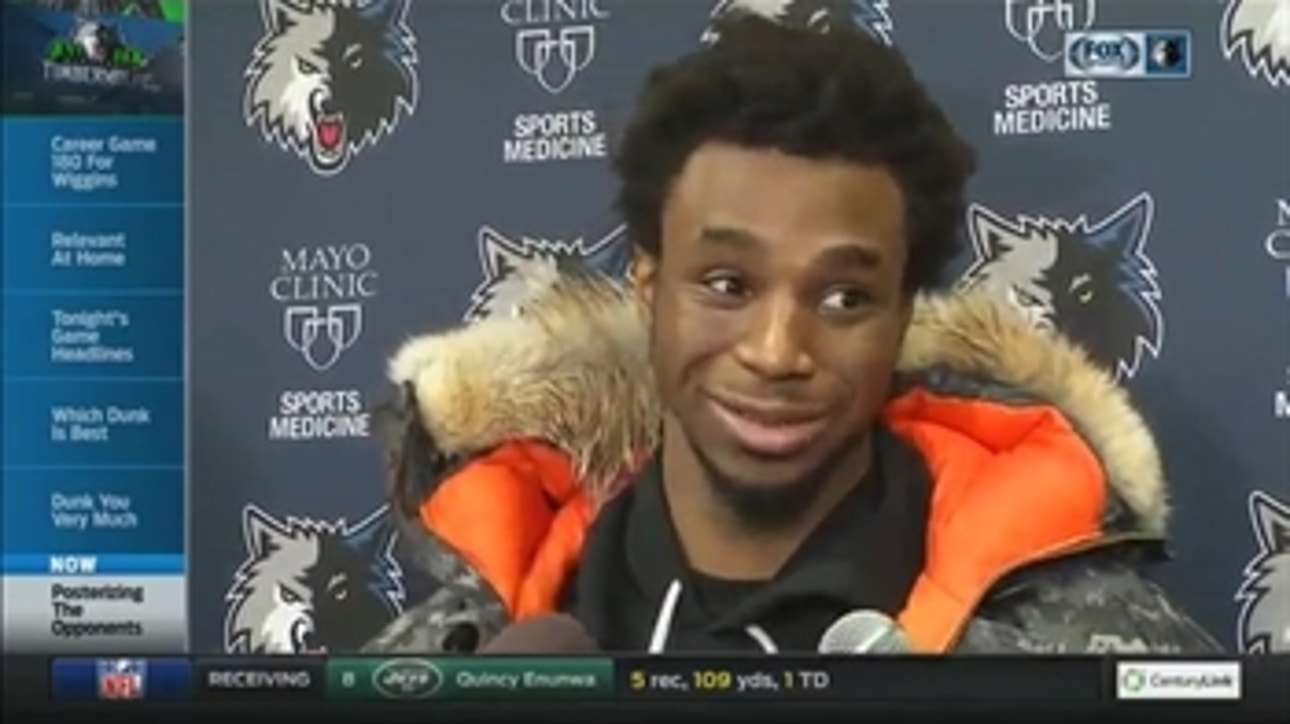 Andrew Wiggins on Zach LaVine's dunk: 'I'm gonna give him this one'