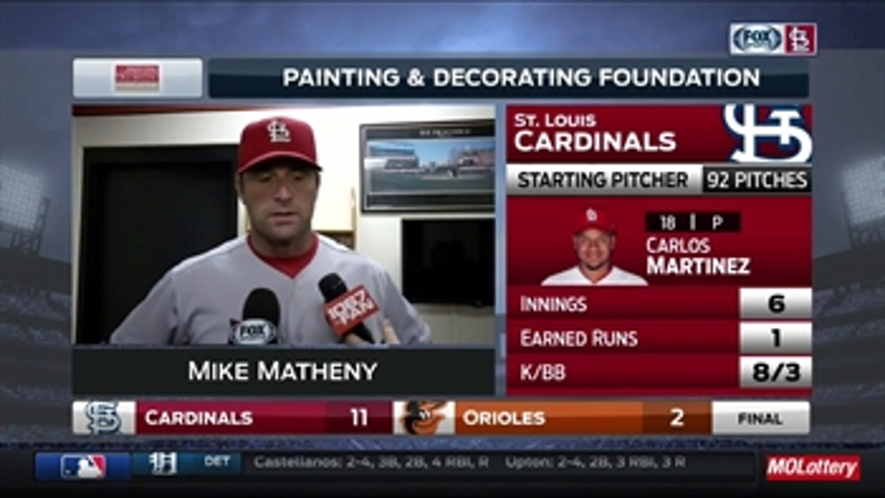 Mike Matheny: 'Everybody really contributed today'