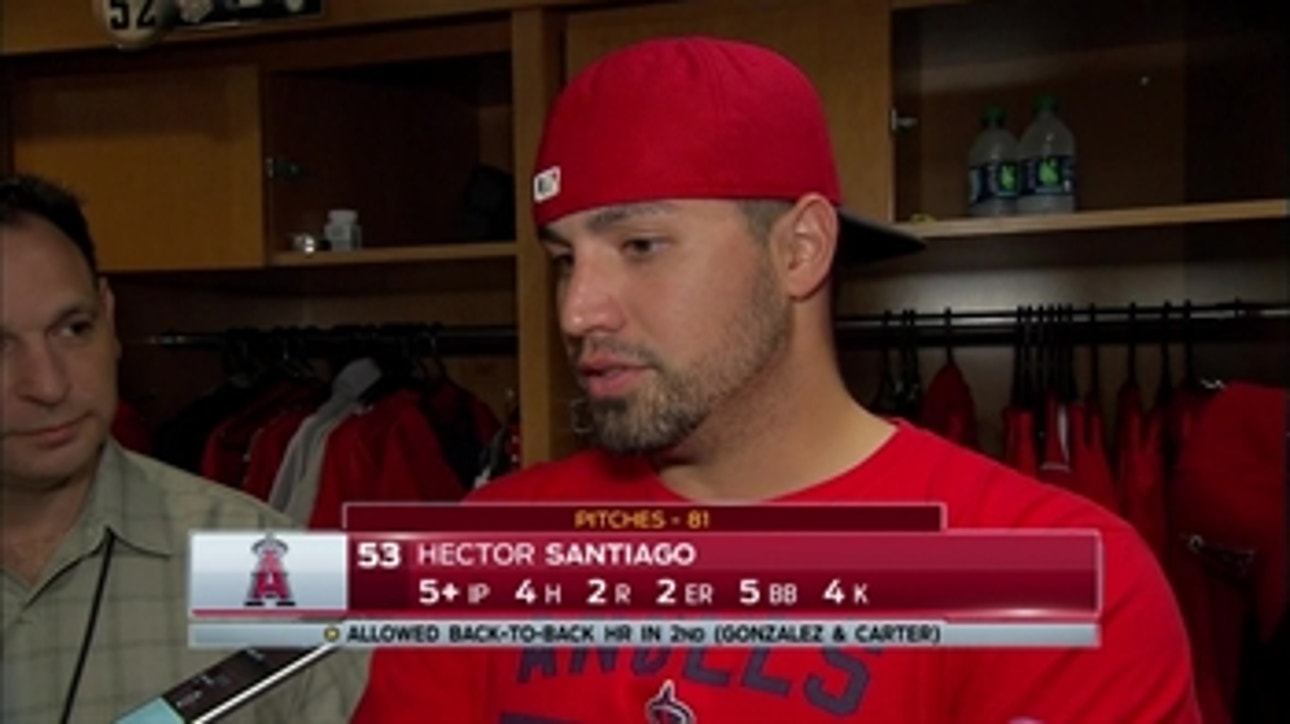 Angels pitcher Hector Santiago picks up ninth win of season