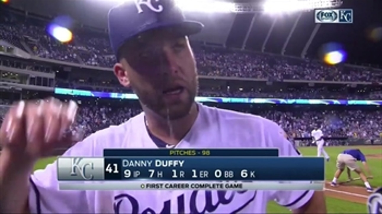 Danny Duffy after complete game: 'Happy birthday, Grandpa!'