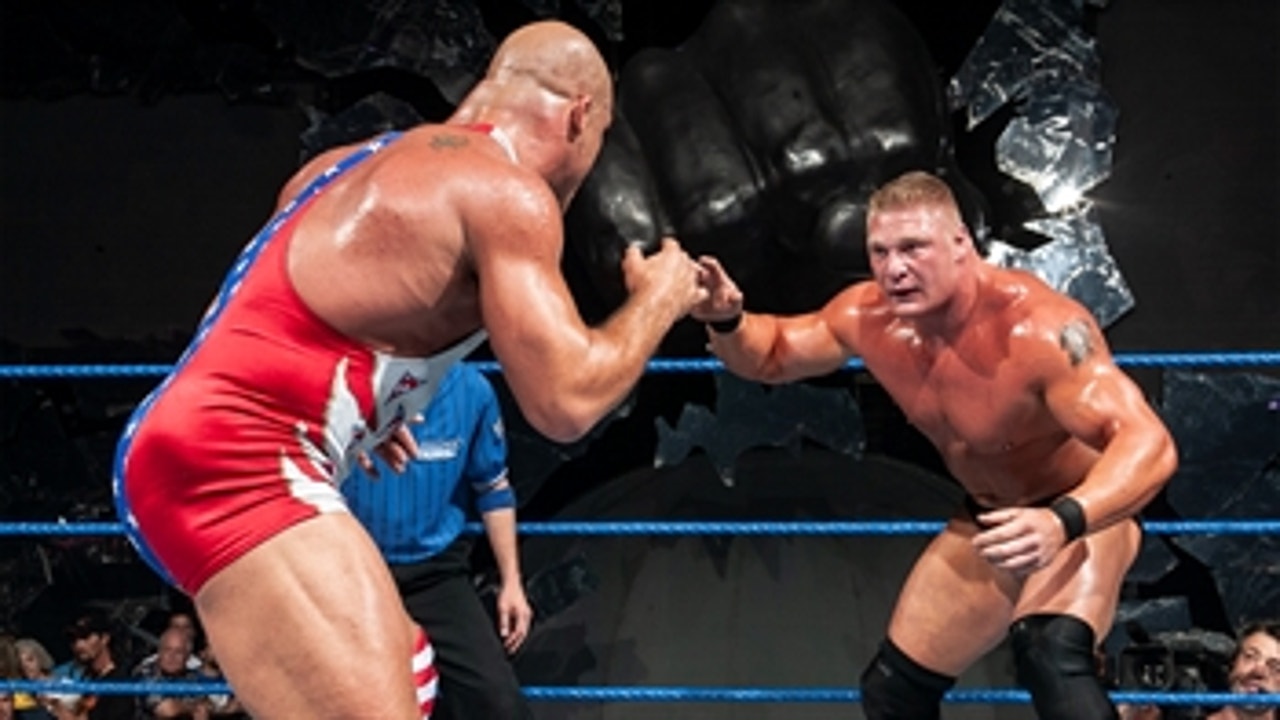 Brock Lesnar outlasts Kurt Angle in 60-Minute WWE Iron Man Match: SmackDown, Sept. 18, 2003