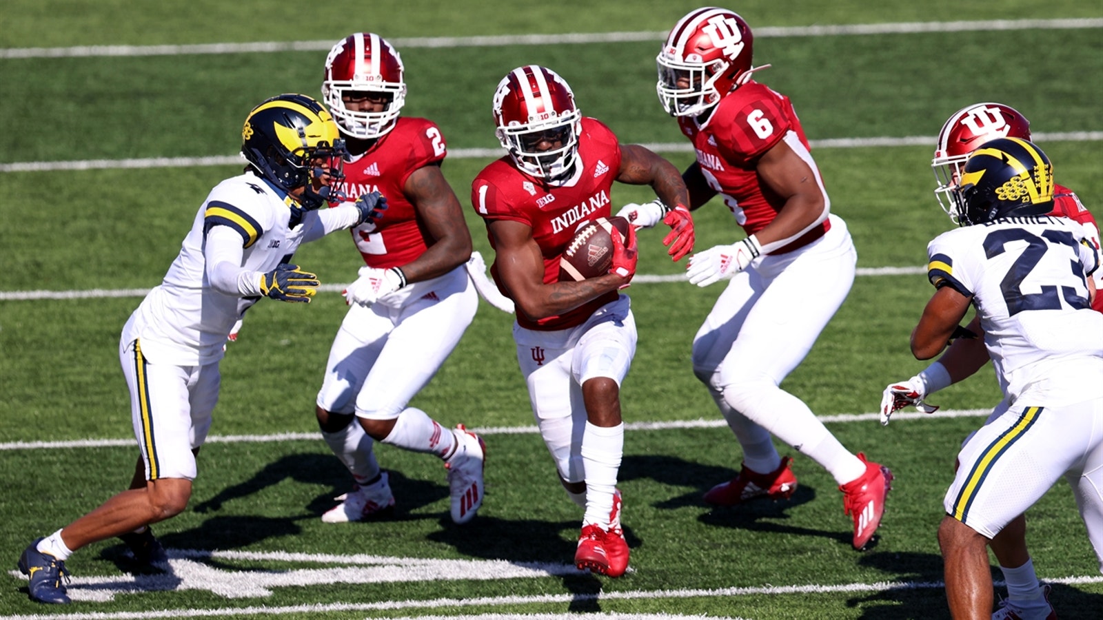 No. 13 Indiana remains undefeated with 38-21 throttling of No. 23 Michigan
