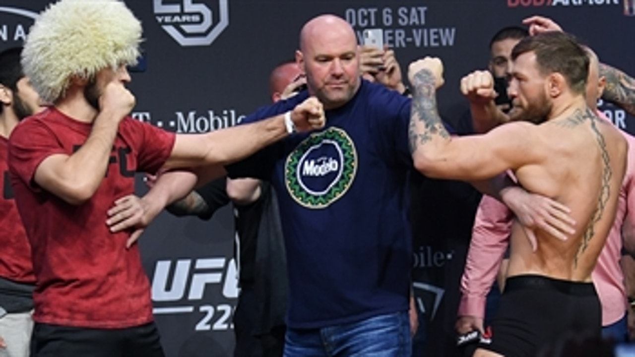 Conor McGregor and Khabib Nurmagomedov face off ' WEIGH-INS ' UFC 229