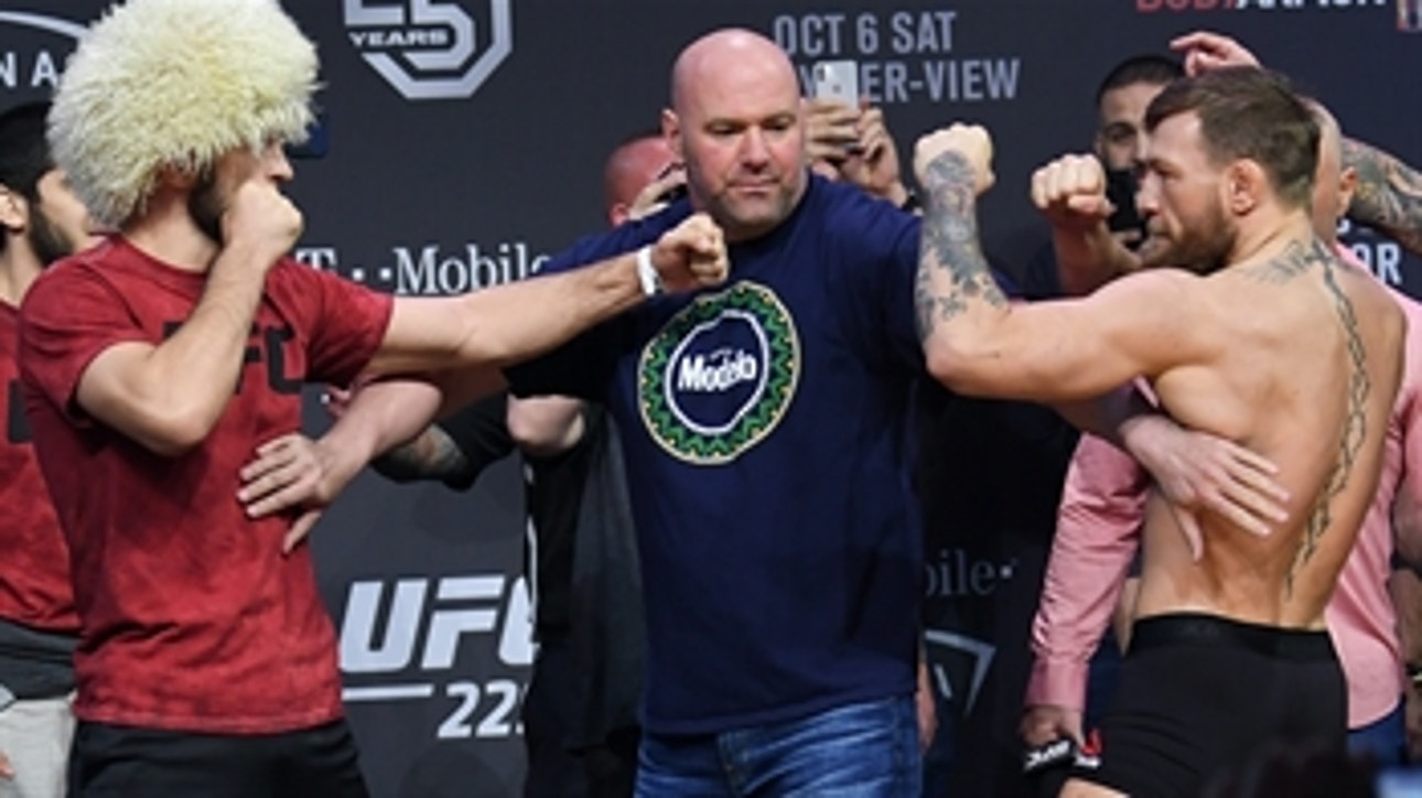 Conor McGregor and Khabib Nurmagomedov face off ' WEIGH-INS ' UFC 229