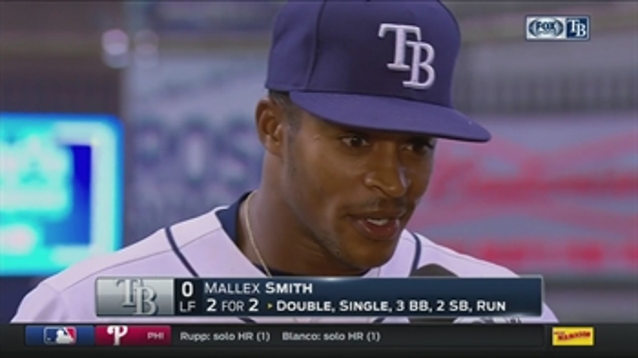 Mallex Smith on reaching safely 5 times: My job is to get on base