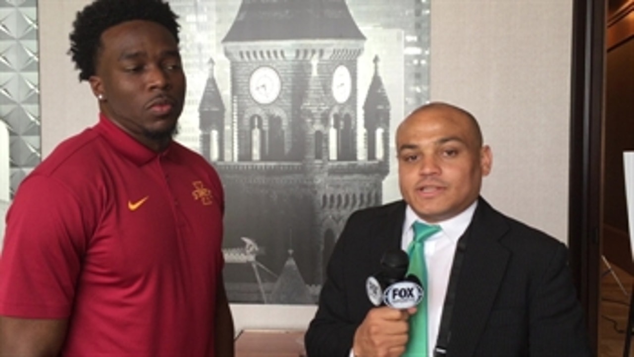 Big 12 Media Days: Iowa State WR Quenton Bundrage