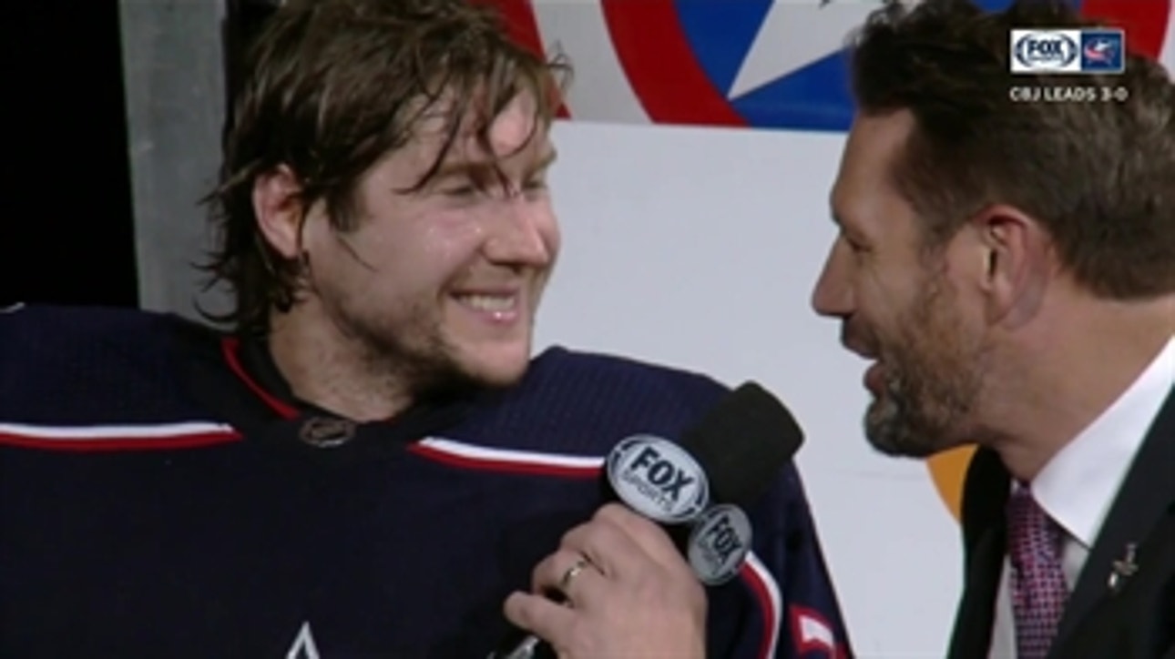 Sergei Bobrovsky feels the love from the fans after strong performance