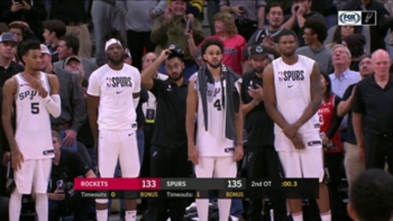 Spurs come back to beat the Rockets in Double Overtime