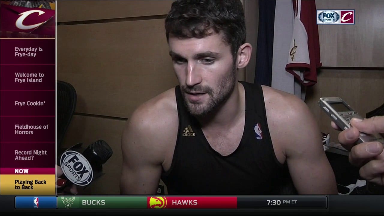 Kyrie Irving and Kevin Love on playing back-to-back