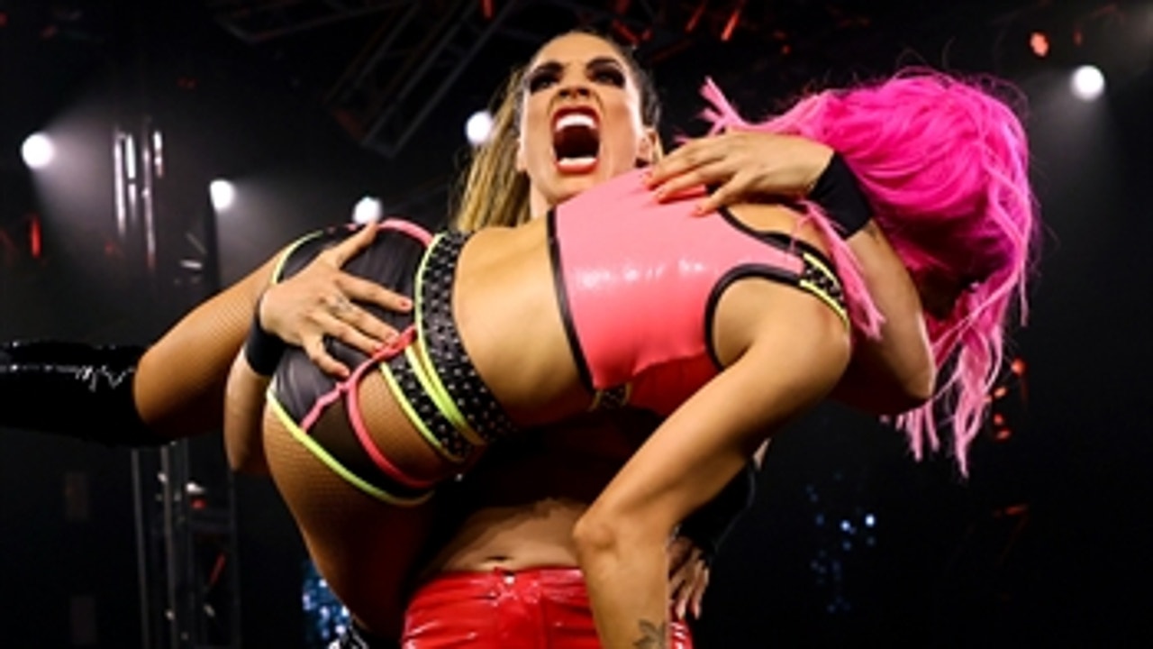 Raquel Gonzalez sends Dakota Kai bouncing onto the entrance ramp: NXT TakeOver 36 (WWE Network Exclusive)
