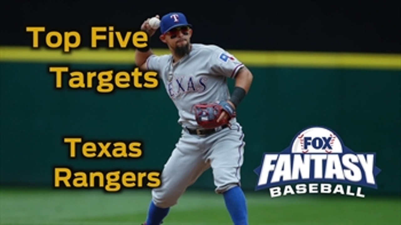 Fantasy Baseball Draft Advice: top five Texas Rangers