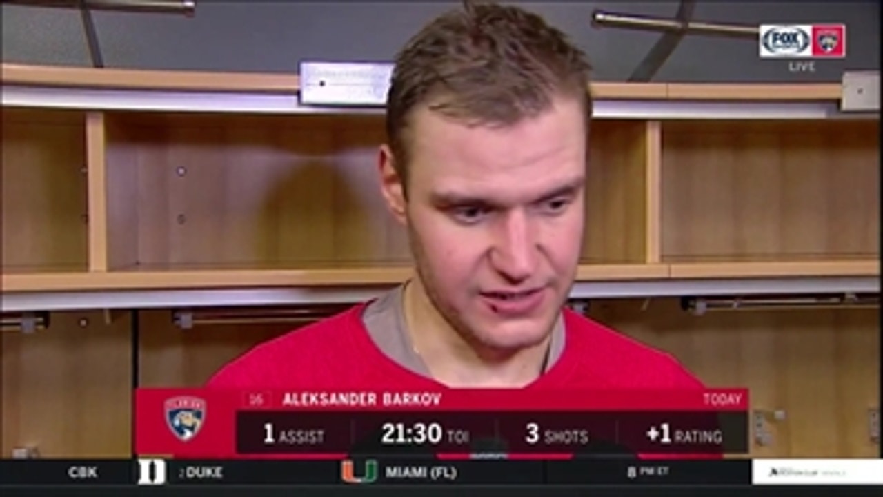 Aleksander Barkov stresses importance of playing a full 60 after 3-2 loss in Buffalo